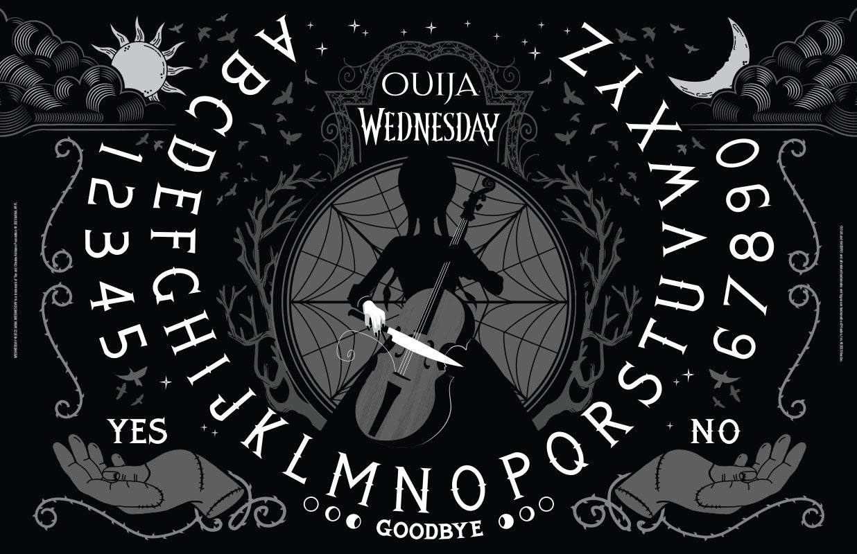 Wednesday Glow in the Dark Ouija Board - CLEARANCE Collectors Row
