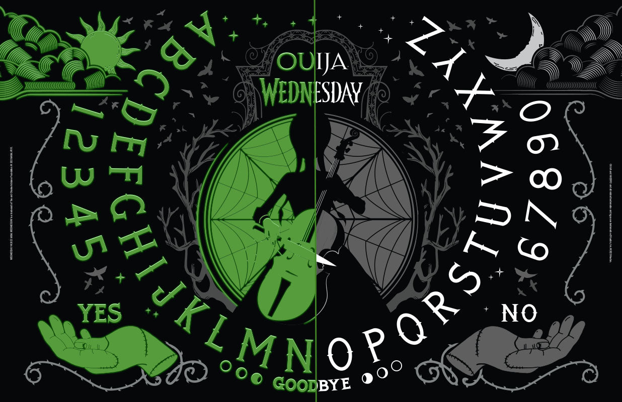Wednesday Glow in the Dark Ouija Board - CLEARANCE Collectors Row
