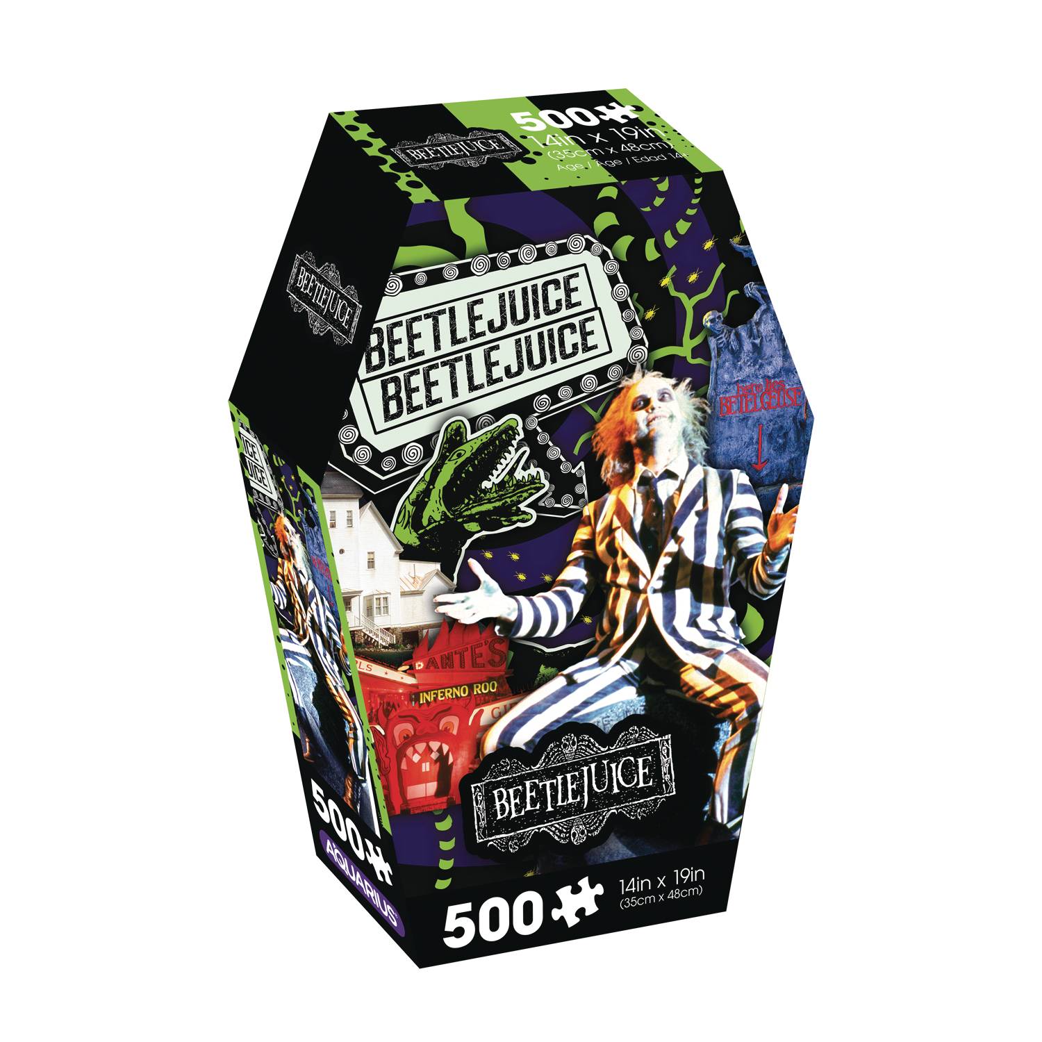 Beetlejuice Coffin Box 500PC Puzzle Collectors Row