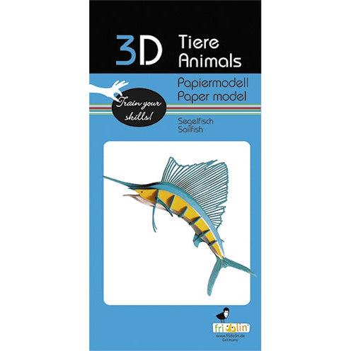 Sailfish 3D Cardboard Model Kit Fridolin