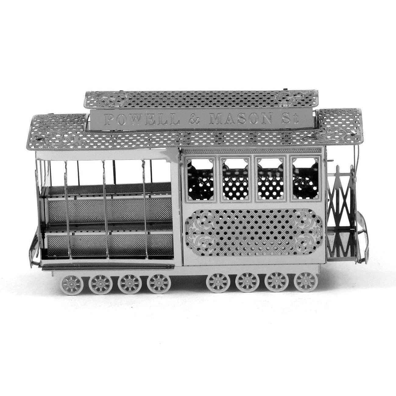 San Francisco Cable Car 3D Steel Model Kit Metal Earth
