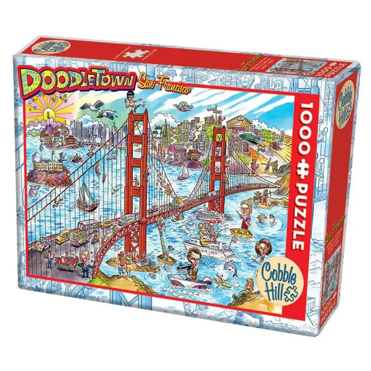 San Francisco Doodle Town 1000 Piece Jigsaw Puzzle Cobble Hill
