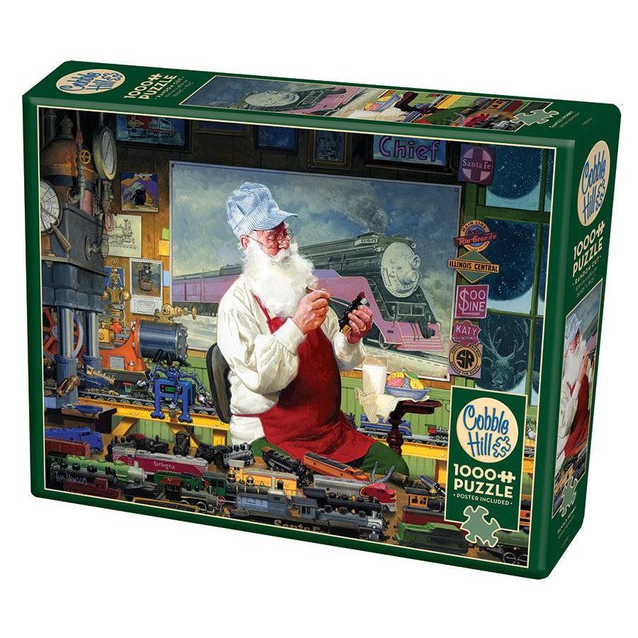 Santa's Hobby 1000 Piece Jigsaw Puzzle Cobble Hill Puzzle Merchant