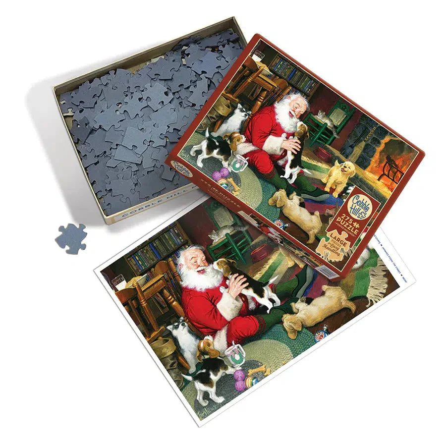 Santa's Playtime 275 Large Piece Jigsaw Puzzle Cobble Hill