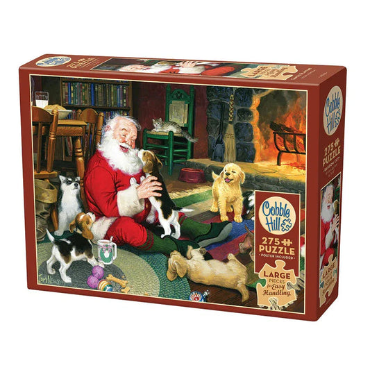 Santa's Playtime 275 Large Piece Jigsaw Puzzle Cobble Hill