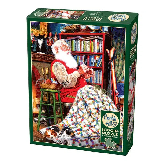 Santa's Quilt 1000 Piece Jigsaw Puzzle Cobble Hill Puzzle Merchant