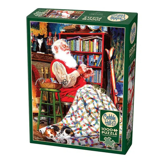 Santa's Quilt 1000 Piece Jigsaw Puzzle Cobble Hill Puzzle Merchant