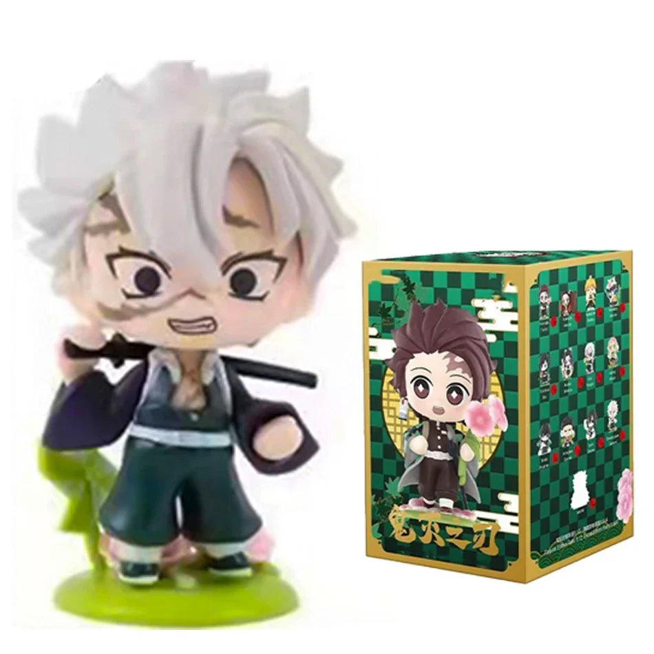 Demon Slayer Blind Box: 12pcs Tanjiro Nezuko Anime Figures with box-10 Infinite Visibility