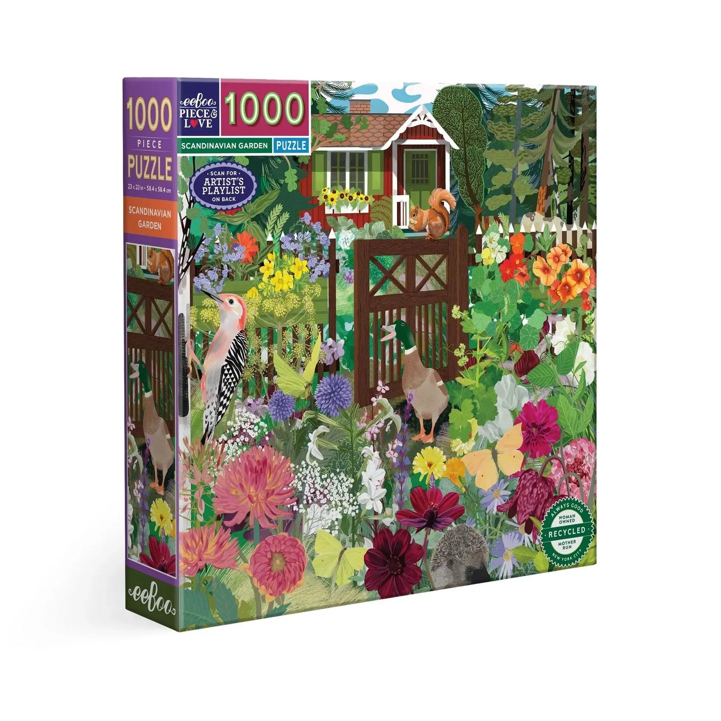 Scandinavian Garden 1000 Piece Jigsaw Puzzle eeBoo Puzzle Merchant