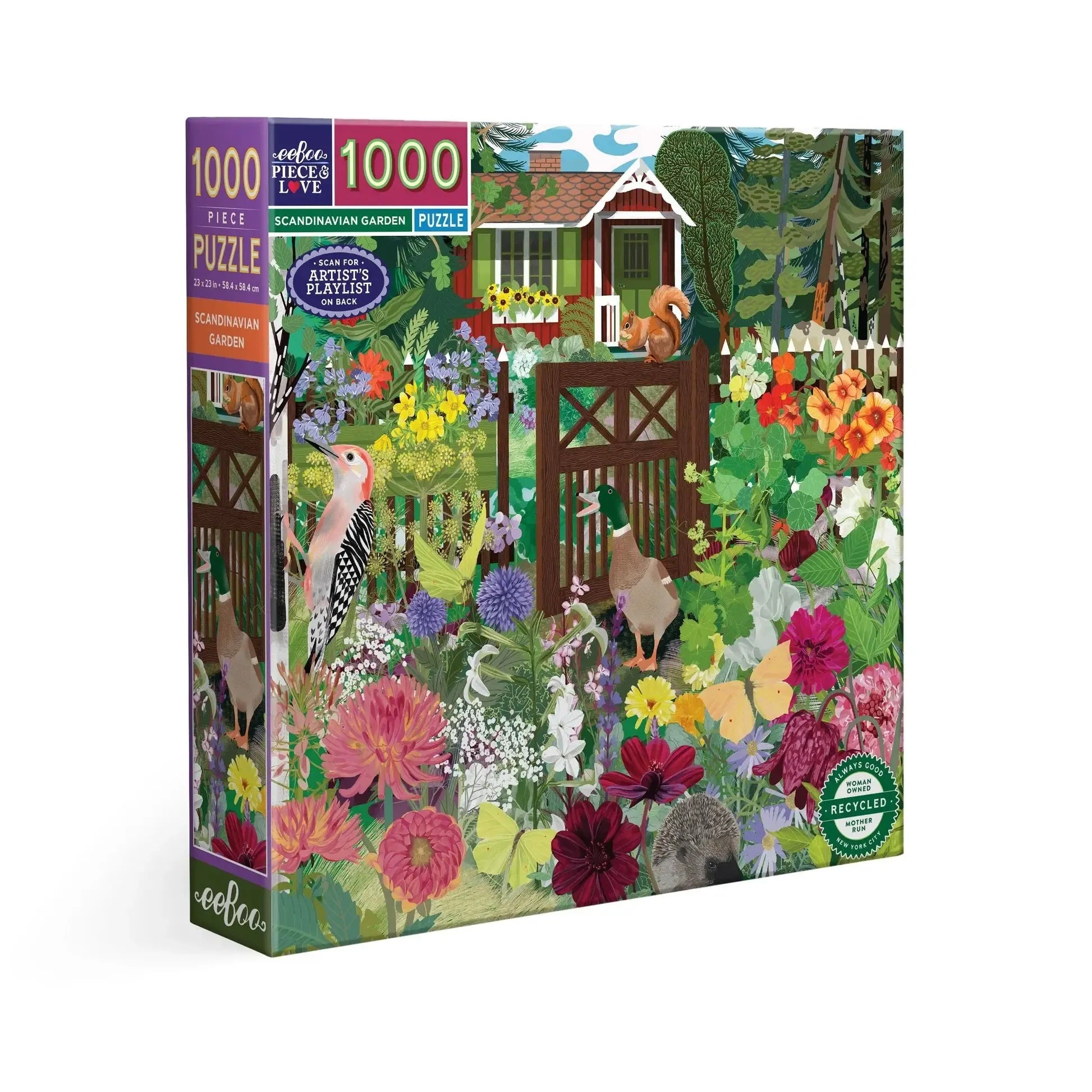 Scandinavian Garden 1000 Piece Jigsaw Puzzle eeBoo Puzzle Merchant