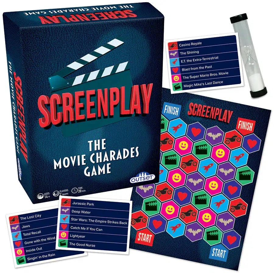 Screenplay The Movie Charades Card Game Outset
