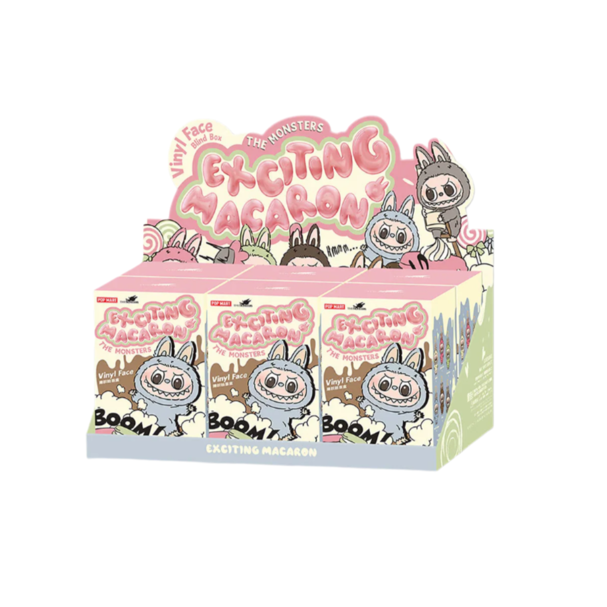 Pop Mart Labubu Exciting Macaron Blind Box Sealed Case (6 boxes) BuBu Craze