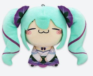 HATSUNE MIKU - MOCHIPIKO PIAPRO FURYU MINI PLUSH Eyes Closed Anime Pop