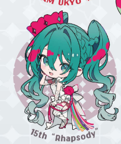 HATSUNE MIKU GT PROJECT - ACRYLIC KEYCHAIN 2025 VER. 15th Rhapsody Anime Pop