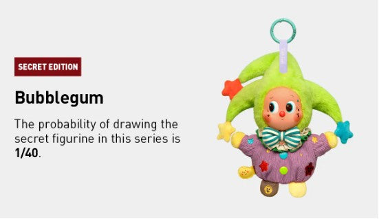 (In Stock) POPMART WHY SO SERIOUS Series-Vinyl Plush Pendant Blind Box (SECRET EDITION) Bubblegum Ralphie's Funhouse