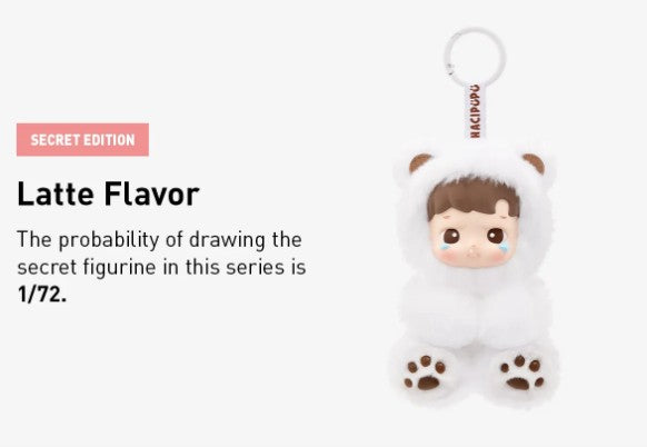 [In Stock] POPMART HACIPUPU Gummy Bear Series-Vinyl Plush Pendant Blind Box (SEALED) (SECRET) Latte Flavor Ralphie's Funhouse