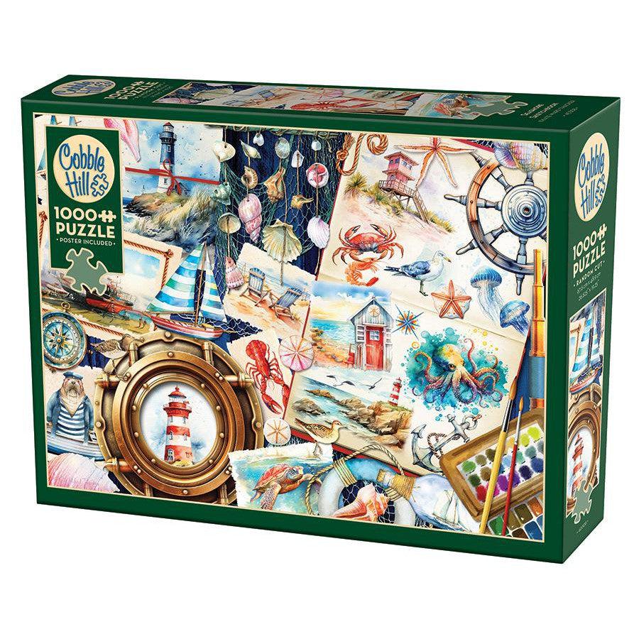 Seashore Sketchbook 1000 Piece Jigsaw Puzzle Cobble Hill Puzzle Merchant