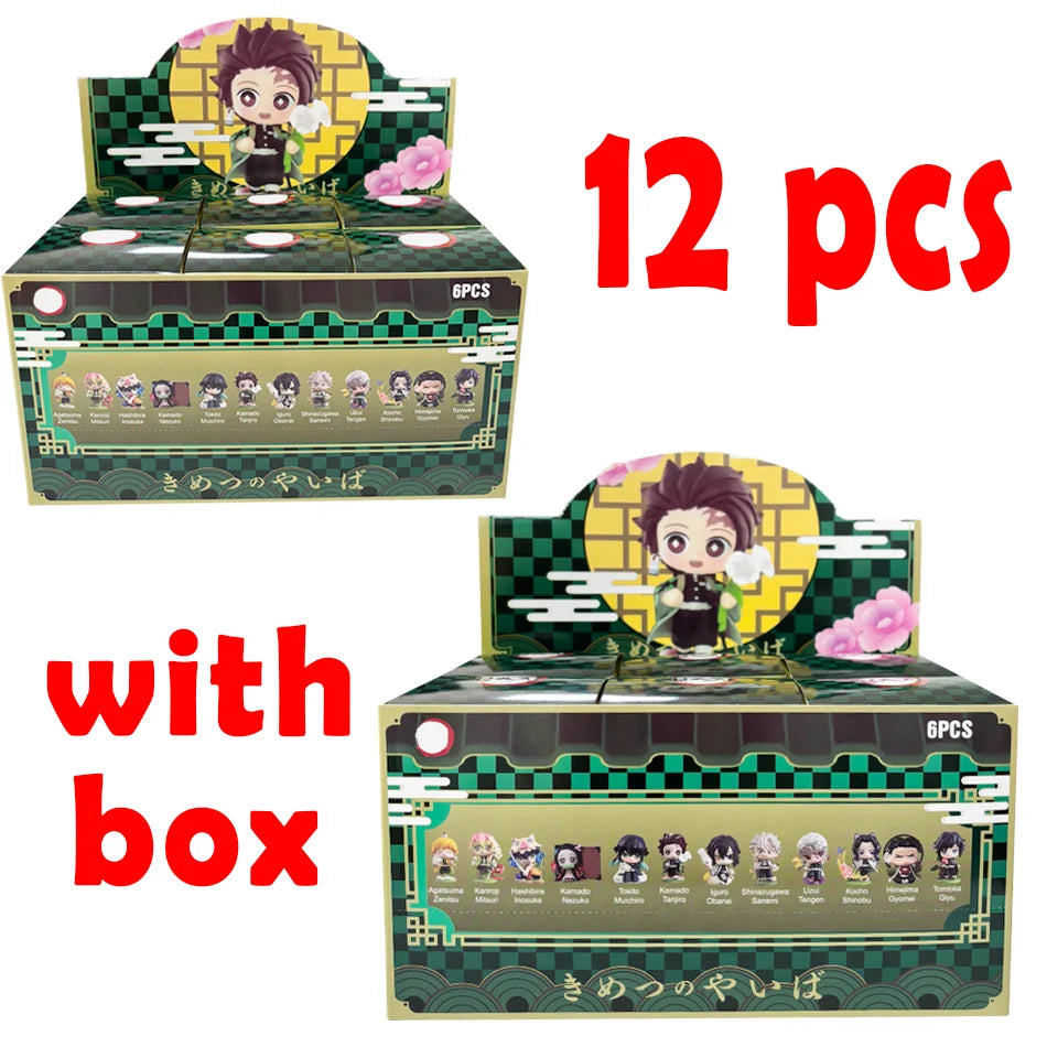 Demon Slayer Blind Box: 12pcs Tanjiro Nezuko Anime Figures 12pcs with box Infinite Visibility