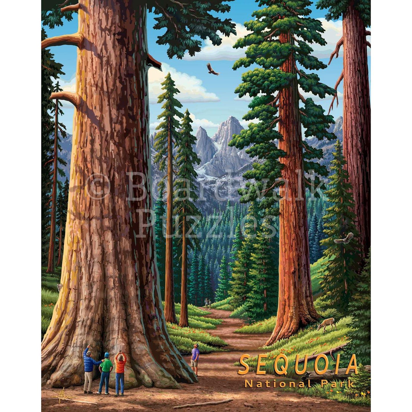Sequoia National Park 500 Piece Jigsaw Puzzle Boardwalk