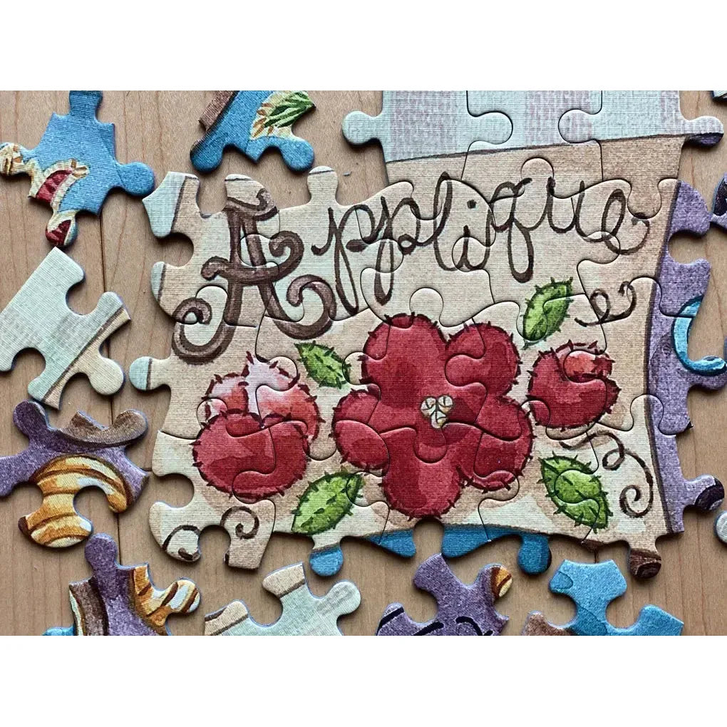 Sewing Alphabet "Something's Amiss!" 1000 Piece Jigsaw Puzzle PuzzleTwist