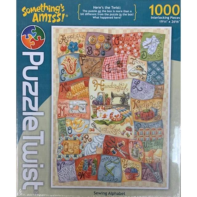 Sewing Alphabet "Something's Amiss!" 1000 Piece Jigsaw Puzzle PuzzleTwist Puzzle Merchant