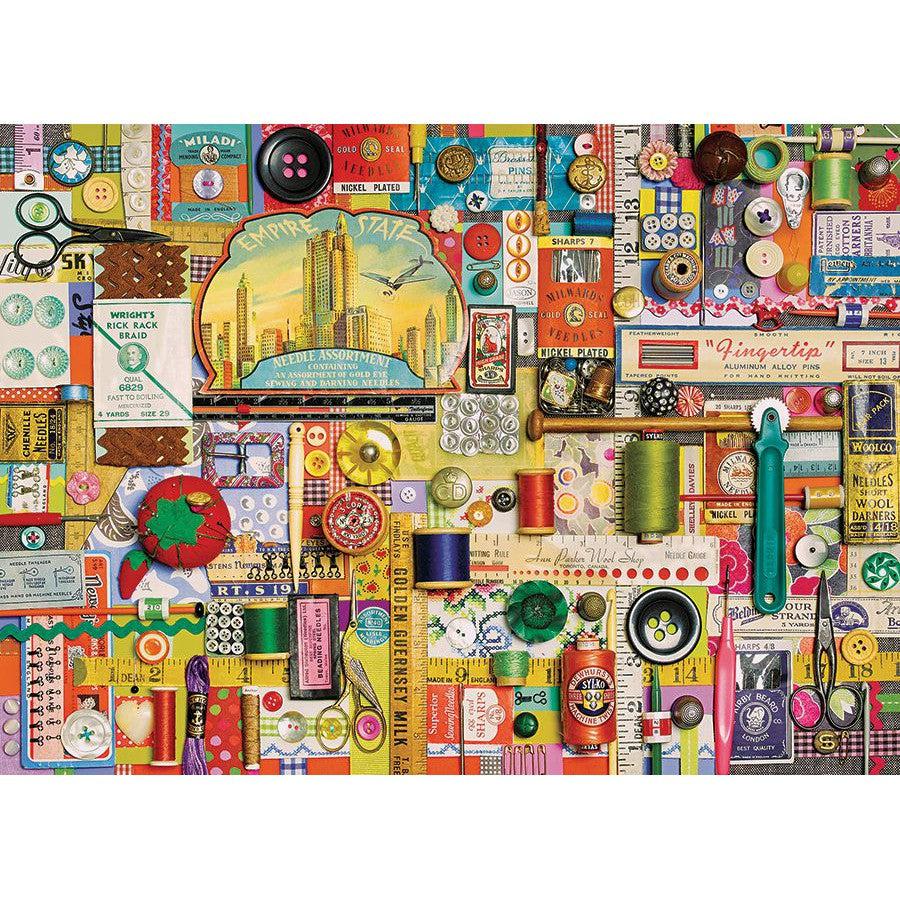 Sewing Notions 1000 Piece Jigsaw Puzzle Cobble Hill
