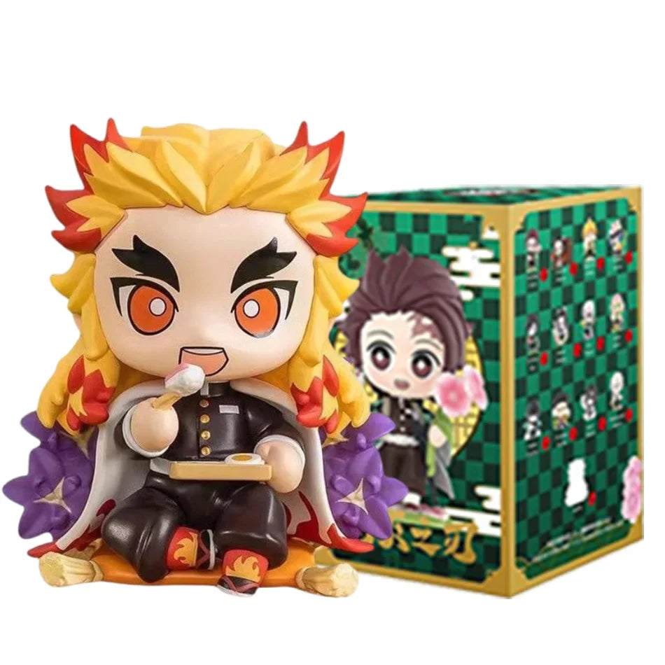 Demon Slayer Blind Box: 12pcs Tanjiro Nezuko Anime Figures with box-3 Infinite Visibility