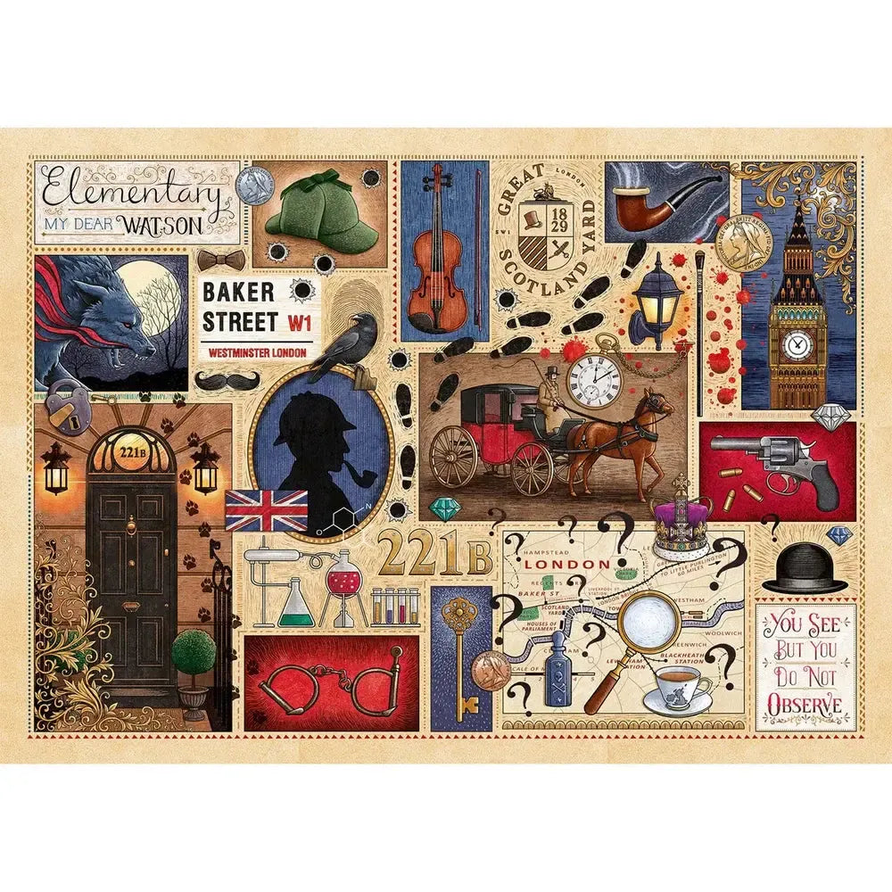 Sherlock Holmes 1000 Piece Jigsaw Puzzle Gibsons