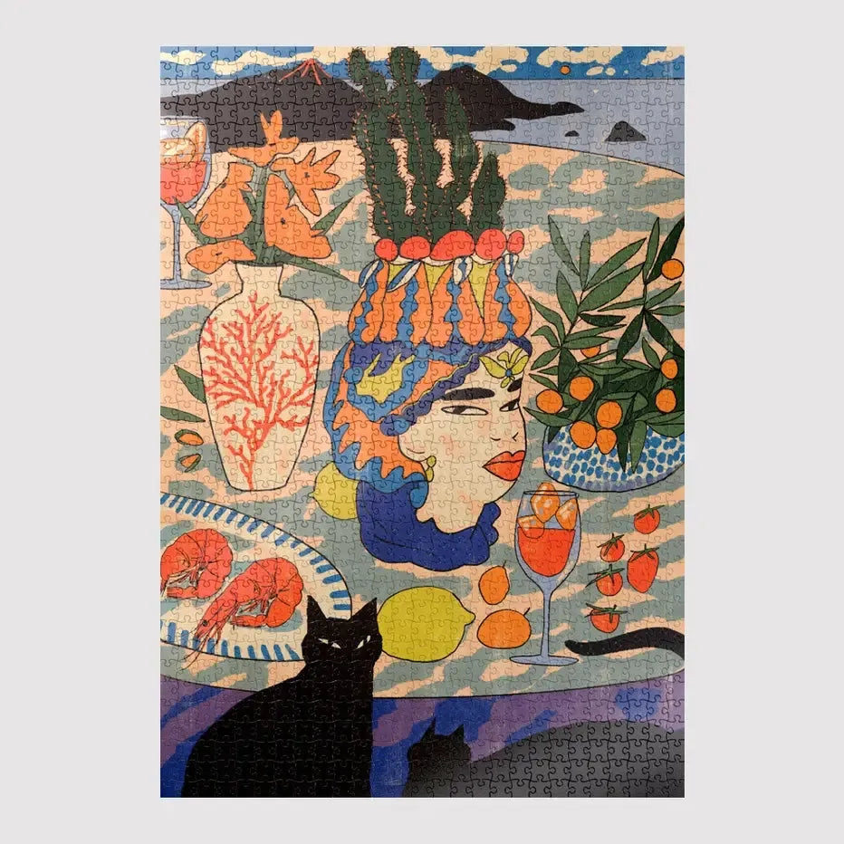 Sicilian Still Life By Enikő Katalin Eged 1000 Piece LE Jigsaw Puzzle Sulo