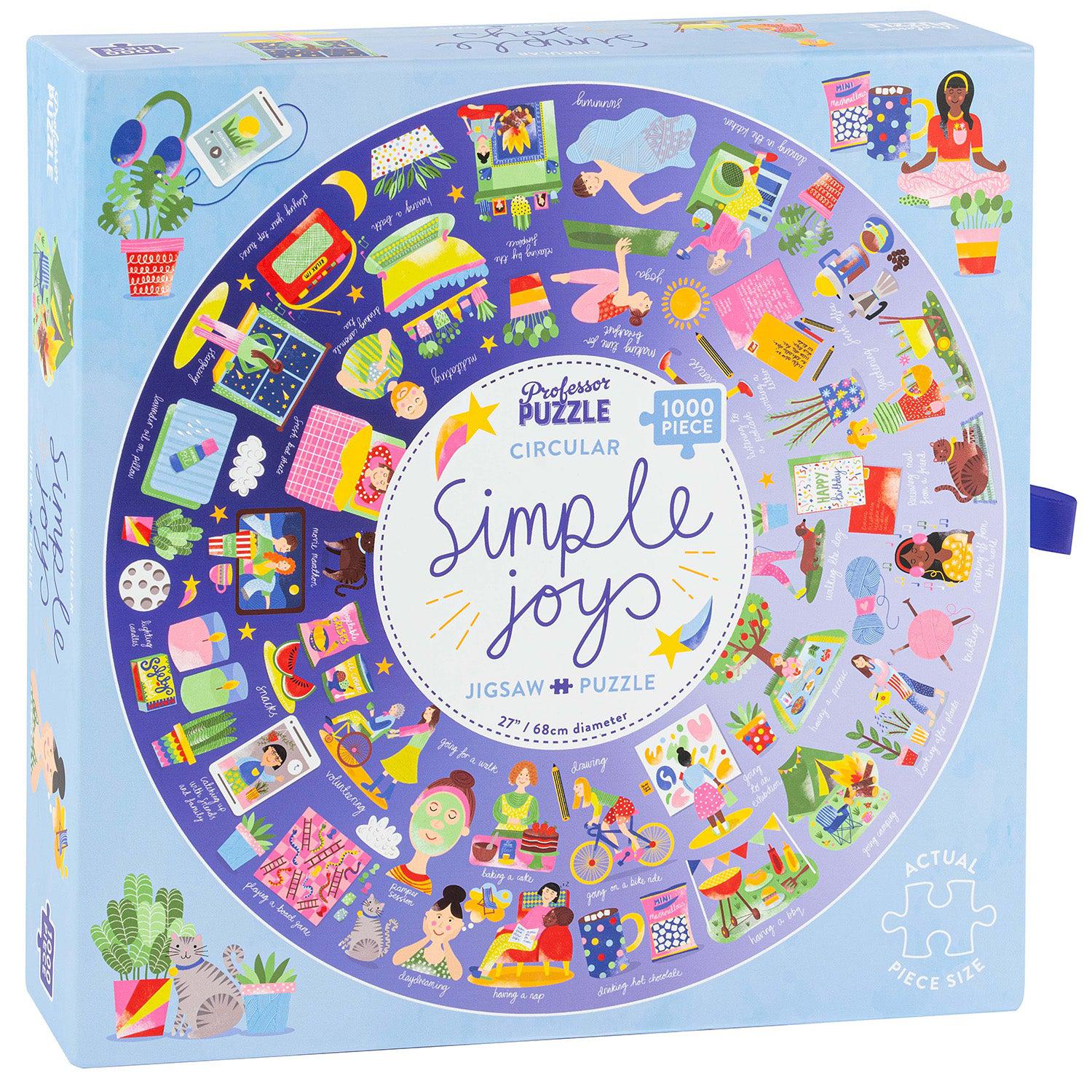 Simple Joys 1000 Piece Circular Jigsaw Puzzle Professor Puzzle Puzzle Merchant