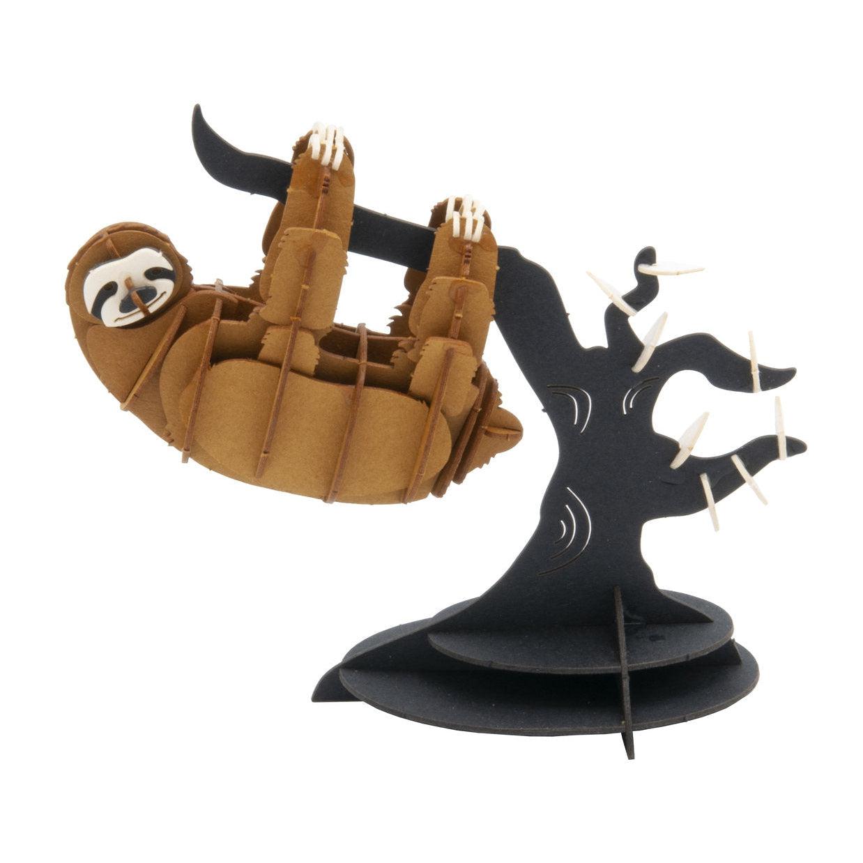 Sloth 3D Cardboard Model Kit Fridolin