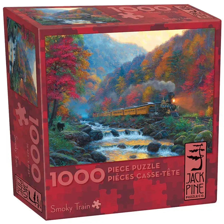 Smoky Train 1000 Piece Jigsaw Puzzle Jack Pine