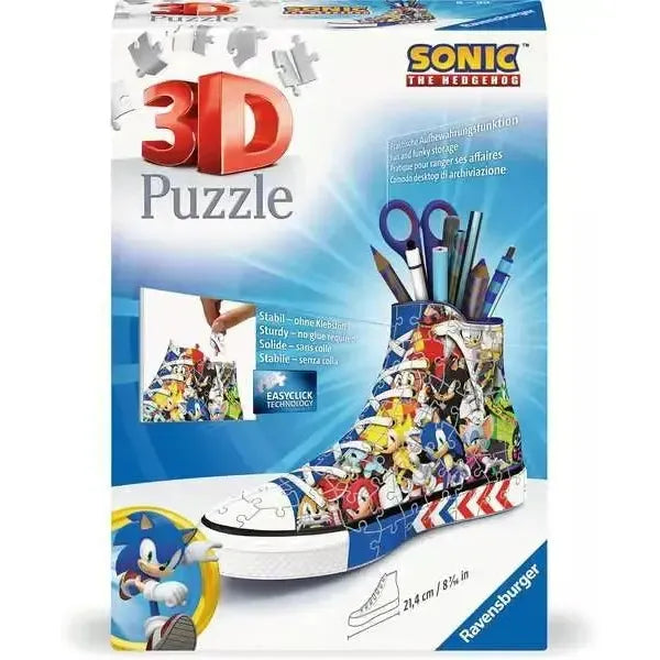 Sonic the Hedgehog Sneaker 112 Piece 3D Jigsaw Puzzle Ravensburger Puzzle Merchant