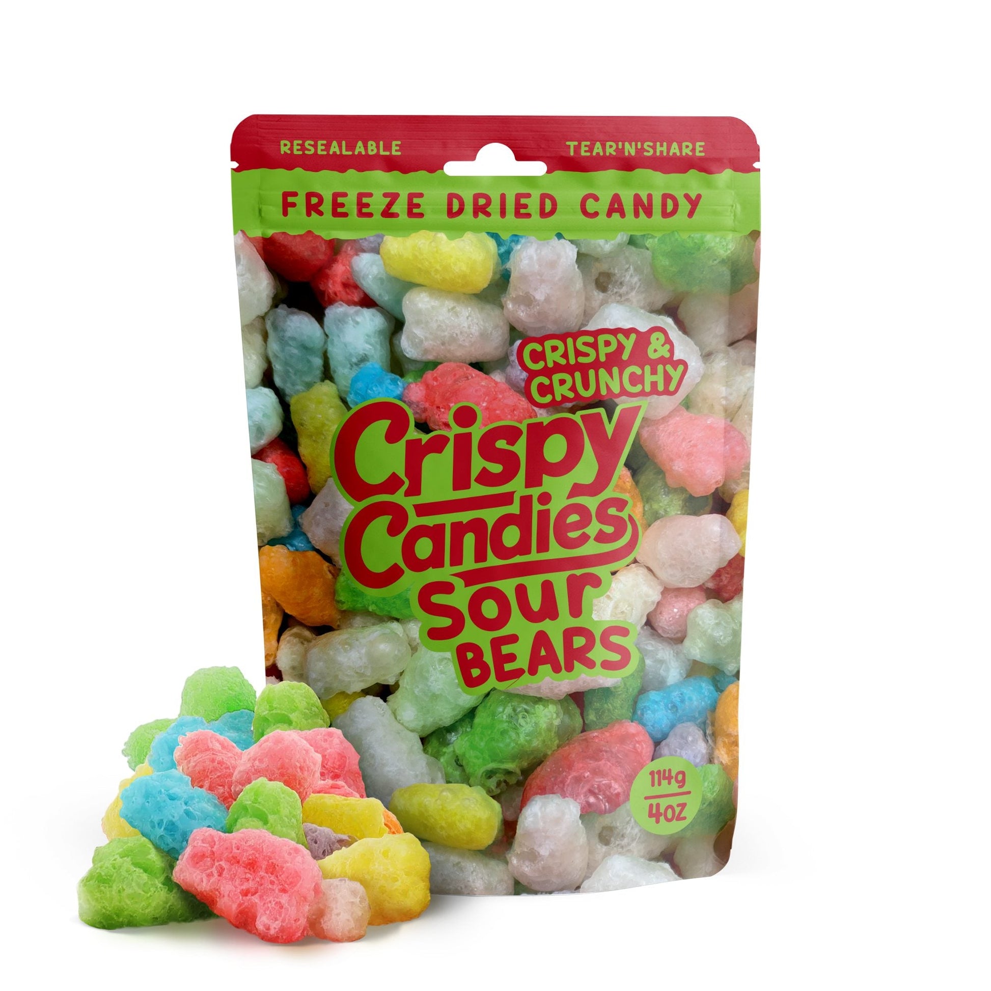 Crispy Candies - Sour Bears Freeze Dried Candy 114g Super Anime Store