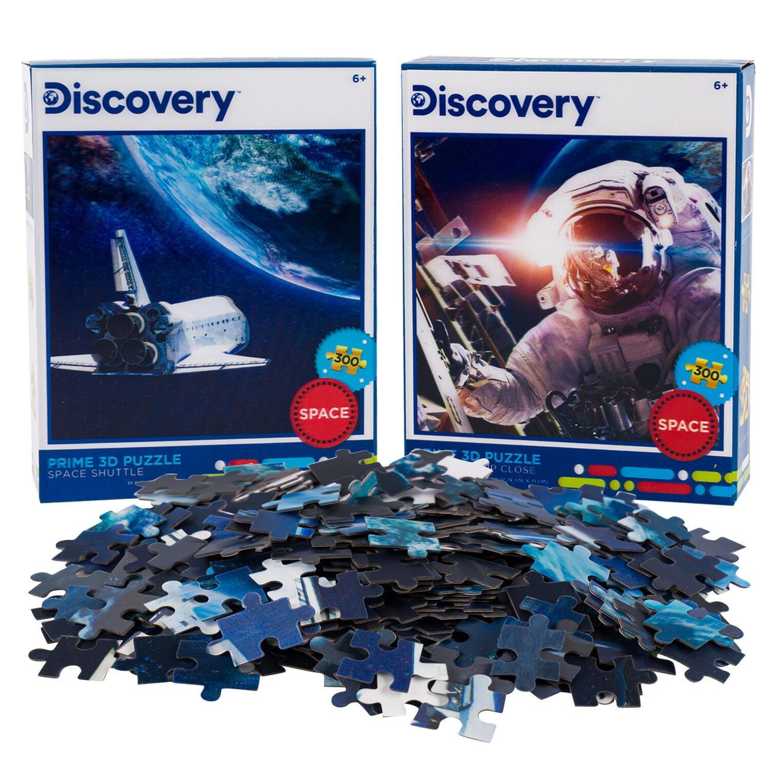 Space Shuttle & Astronaut Set of 2 300 Piece Lenticular Jigsaw Puzzles Prime 3D Puzzle Merchant