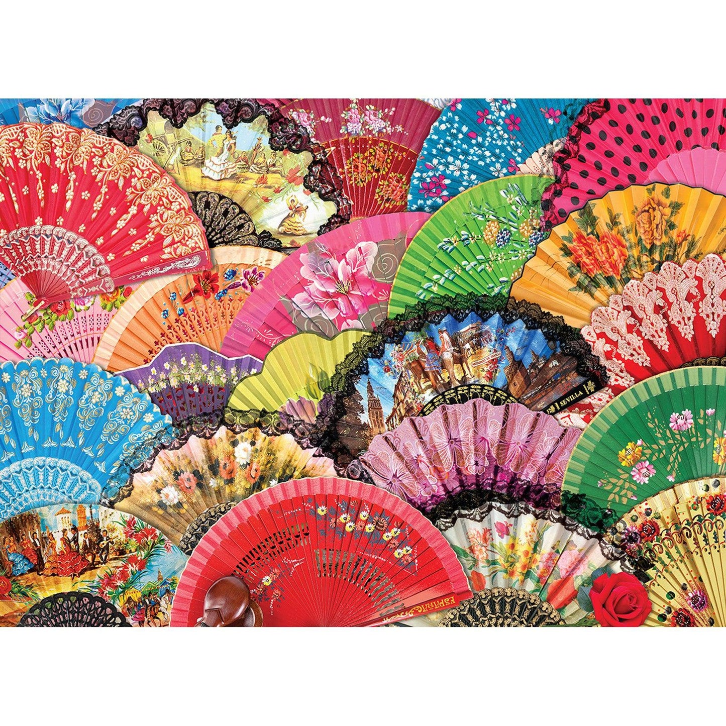 Spanish Fans 1000 Piece Jigsaw Puzzle Eurographics