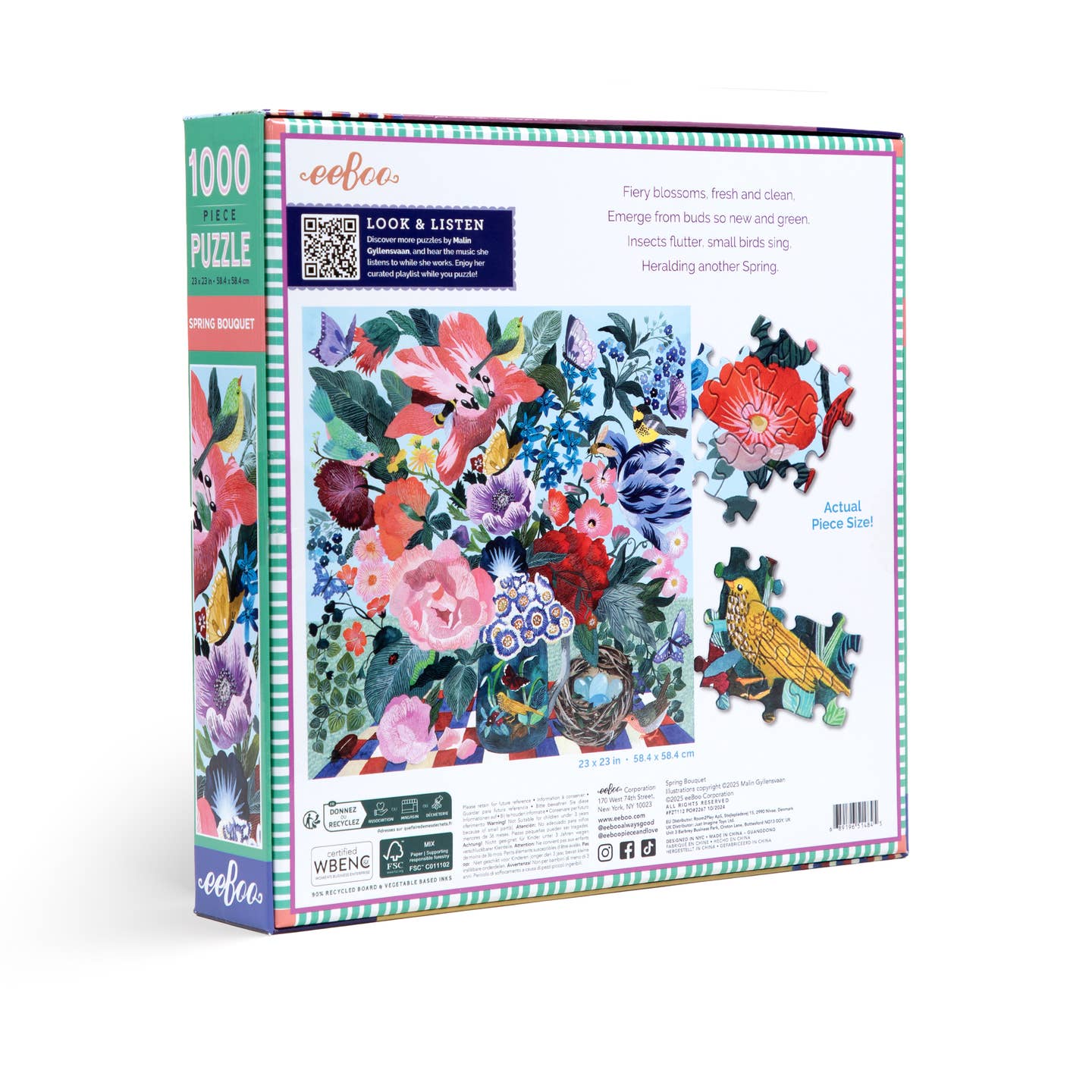Spring Bouquet 1000 Piece Jigsaw Puzzle eeBoo