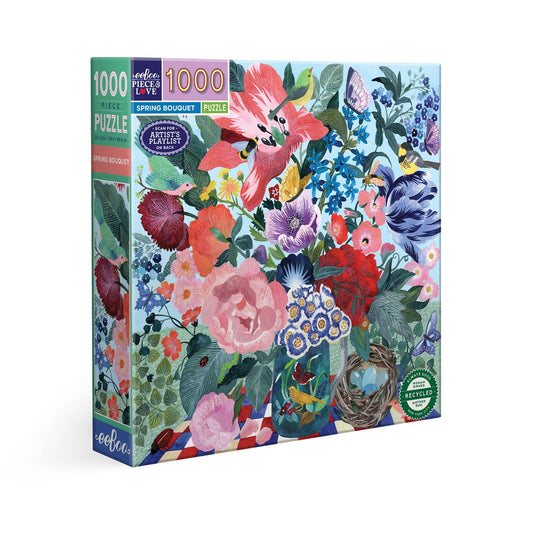 Spring Bouquet 1000 Piece Jigsaw Puzzle eeBoo Puzzle Merchant