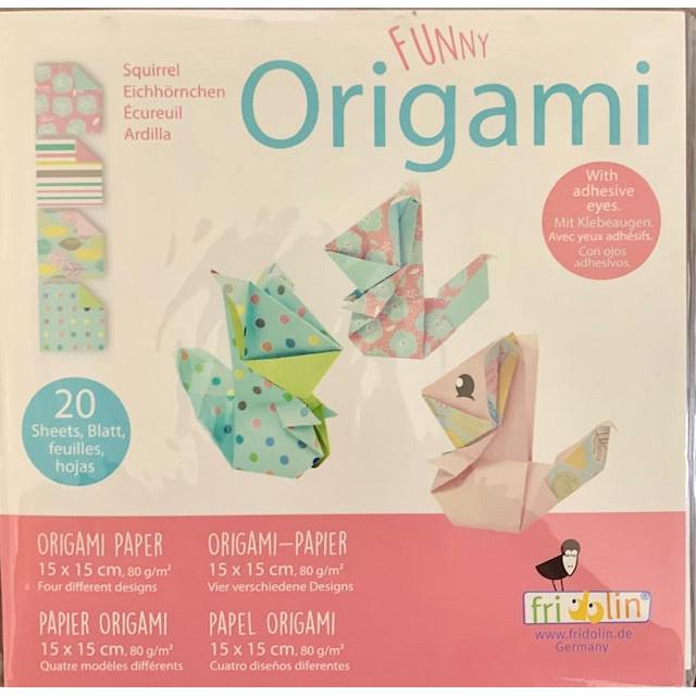 Squirrel Funny Origami Kit Fridolin Puzzle Merchant