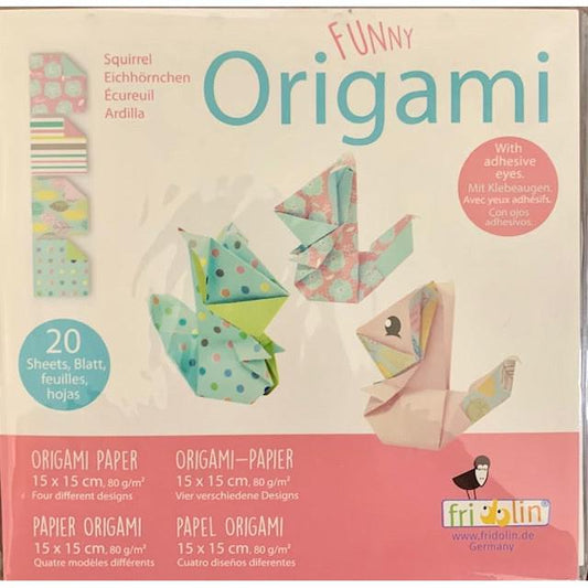 Squirrel Funny Origami Kit Fridolin Puzzle Merchant