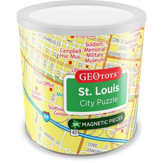 St. Louis City 100 Piece Magnetic Jigsaw Puzzle Geotoys