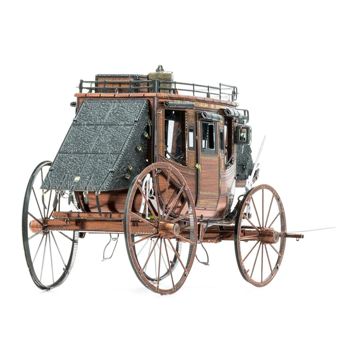Stagecoach Wild West 3D Steel Model Kit Metal Earth