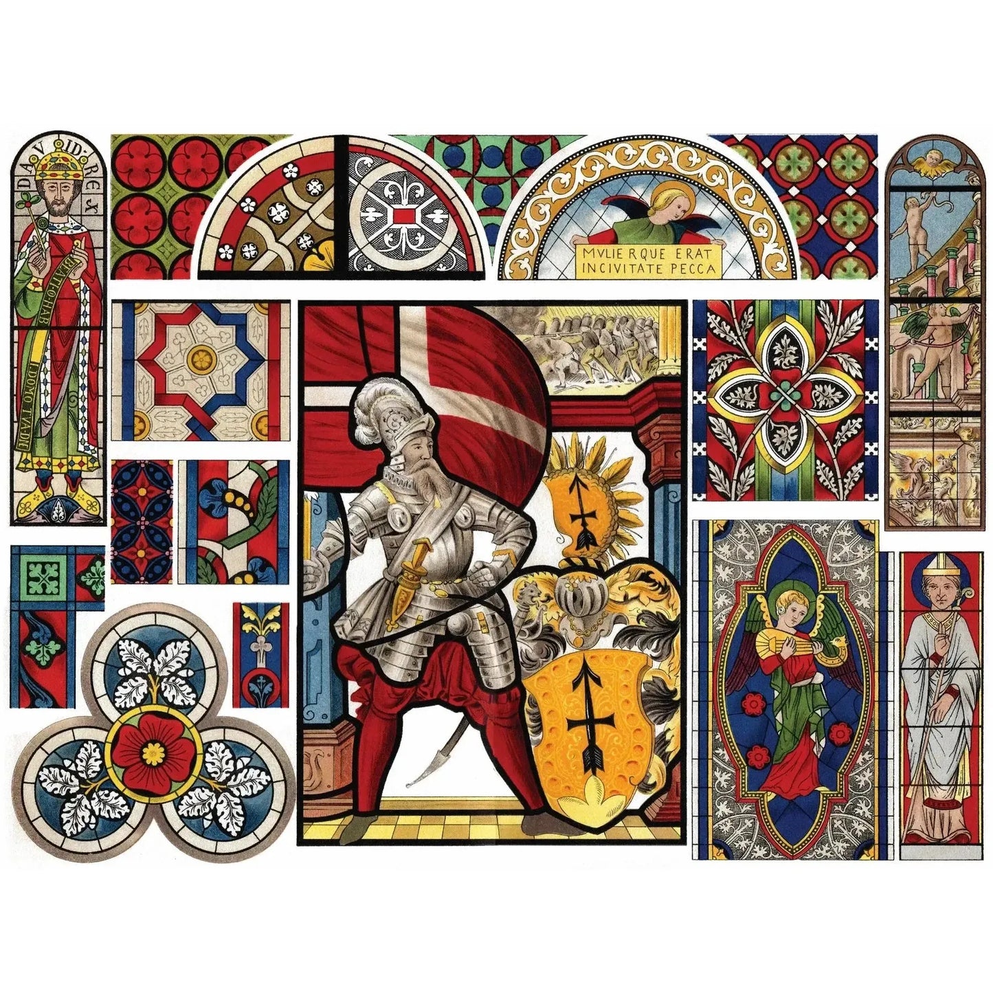 Stained Glass 1000 Piece Jigsaw Puzzle NYPC