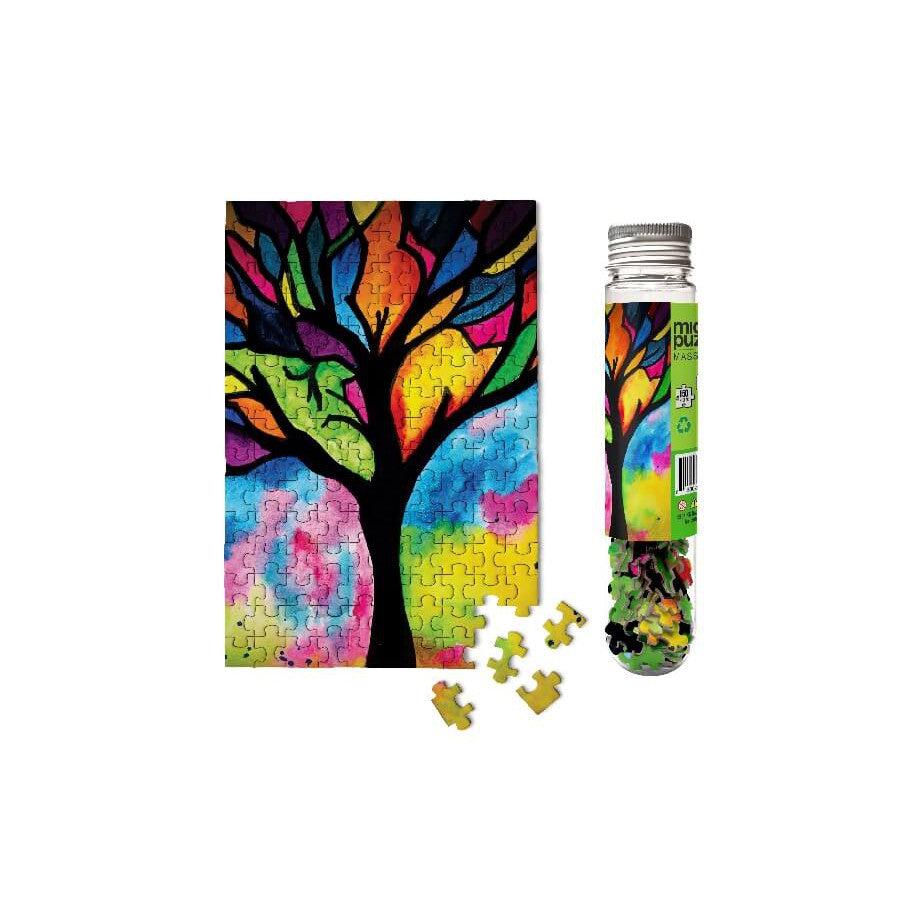 Stained Glass Tree 150 Piece Mini Jigsaw Puzzle Micro Puzzles Puzzle Merchant