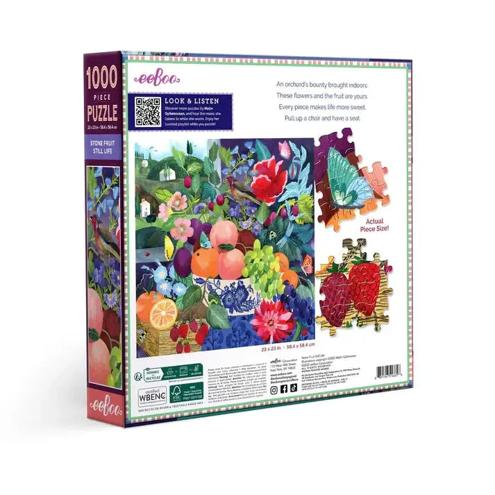 Stone Fruit Life 1000 Piece Jigsaw Puzzle eeBoo