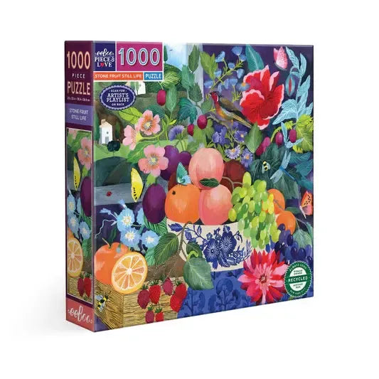 Stone Fruit Life 1000 Piece Jigsaw Puzzle eeBoo Puzzle Merchant