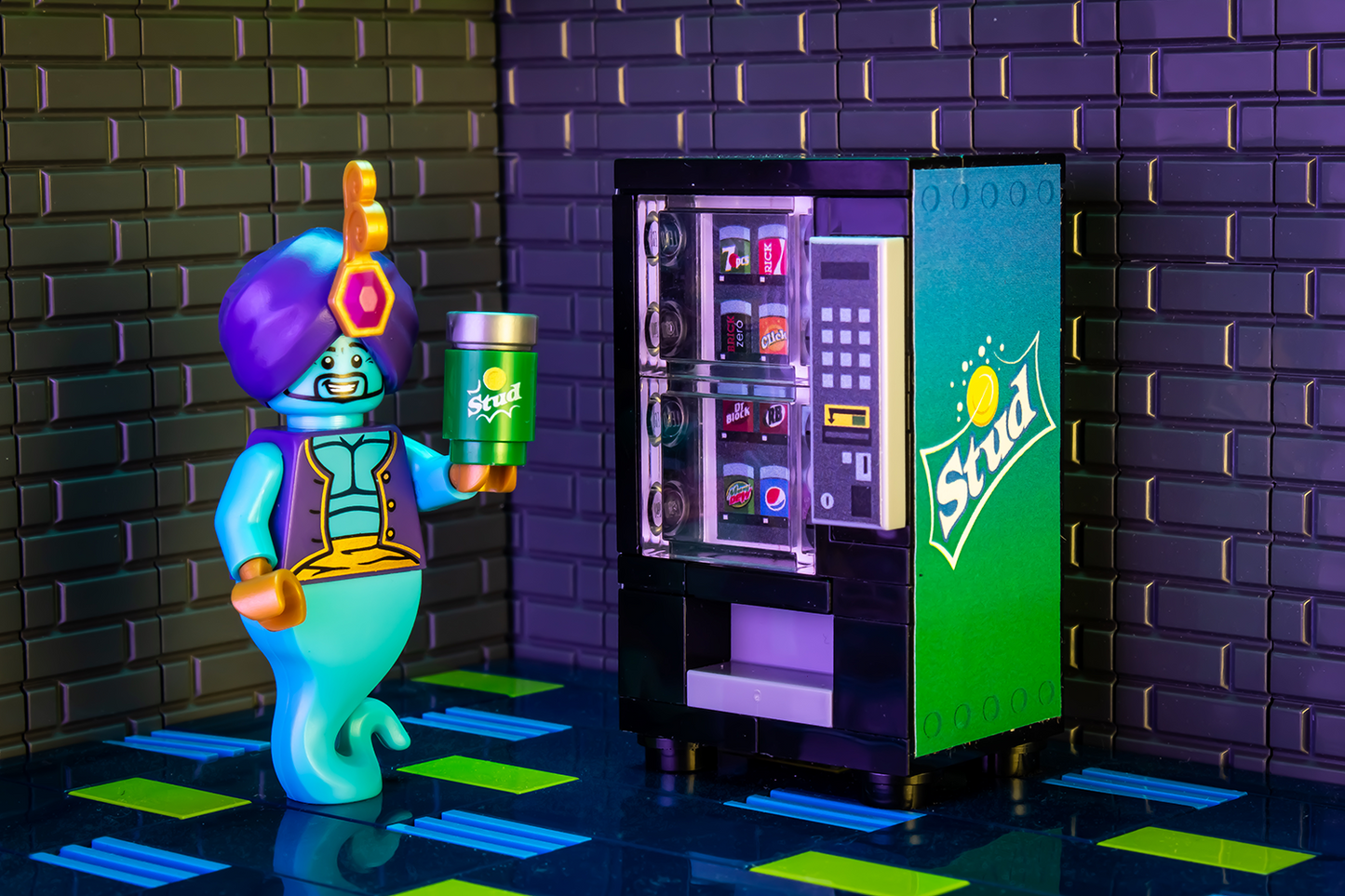 Stud - B3 Customs Soda Vending Machine made using LEGO parts B3 Customs