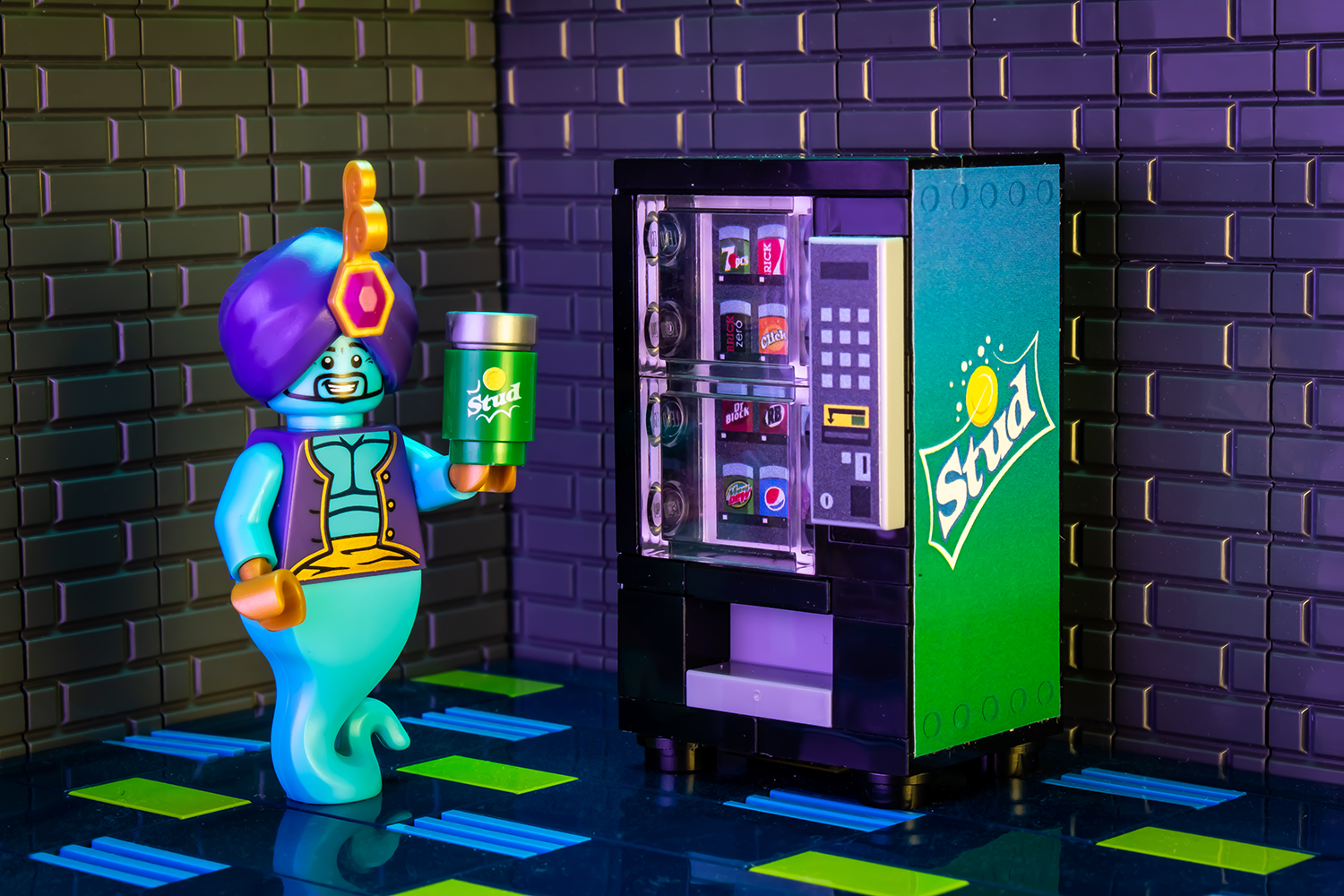 Stud - B3 Customs Soda Vending Machine made using LEGO parts B3 Customs