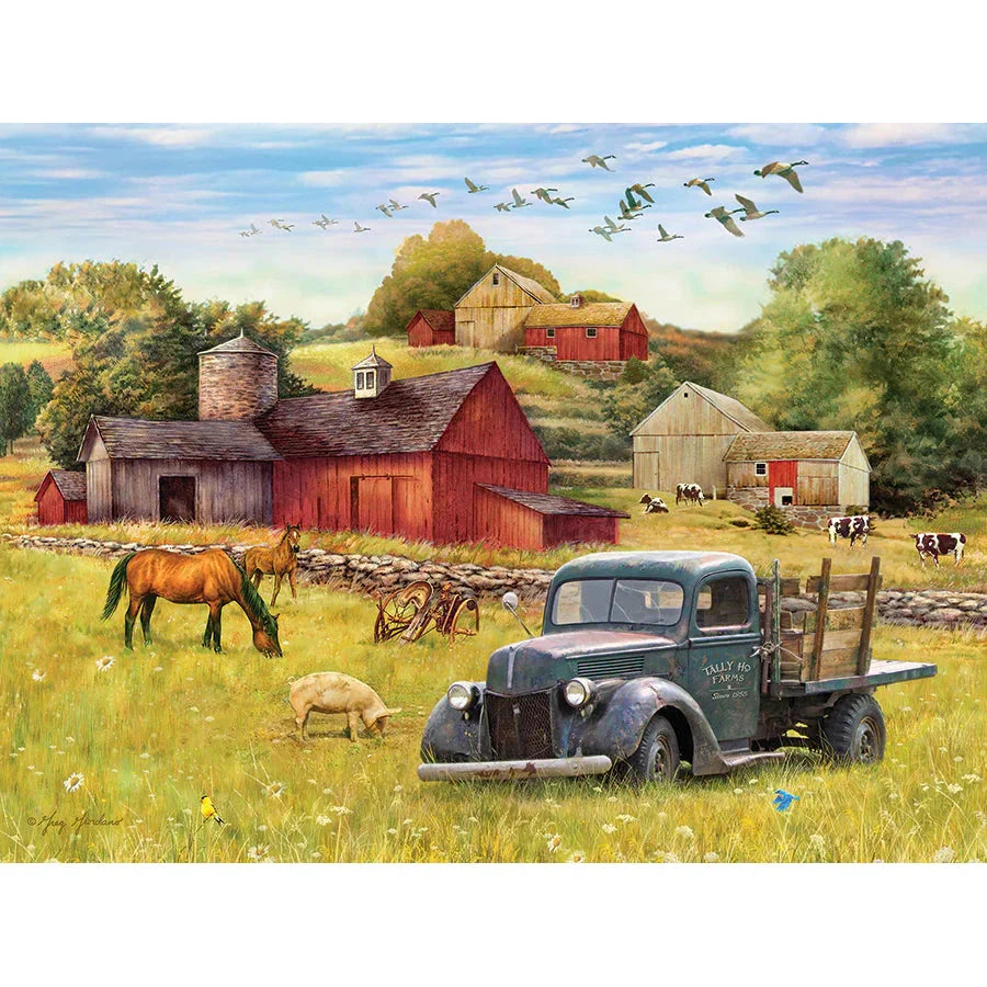 Summer Afternoon on the Farm 275 Large Piece Jigsaw Puzzle Cobble Hill