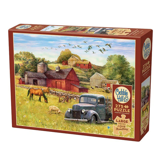 Summer Afternoon on the Farm 275 Large Piece Jigsaw Puzzle Cobble Hill